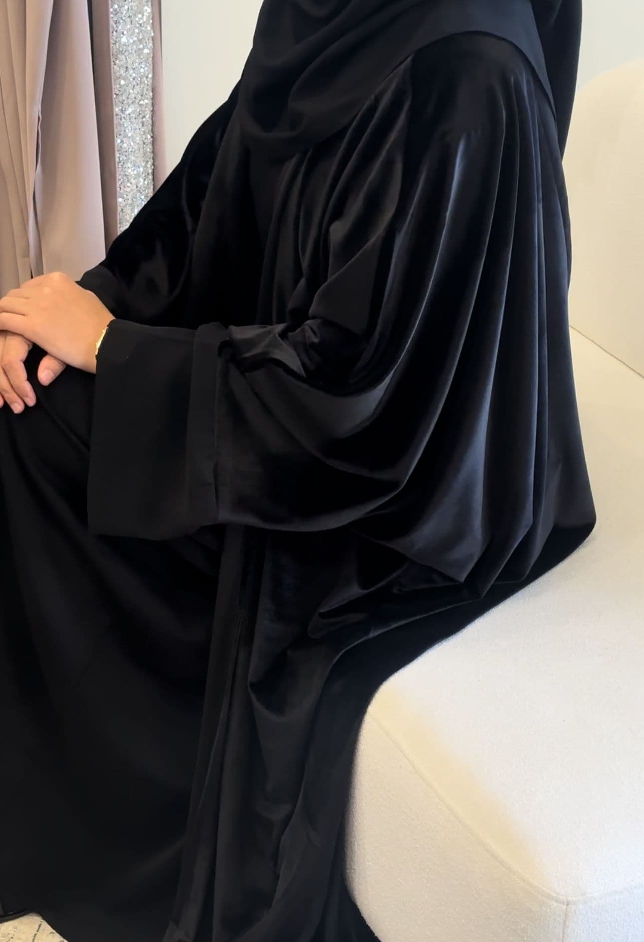 ABAYA ANNA VELOUR noir