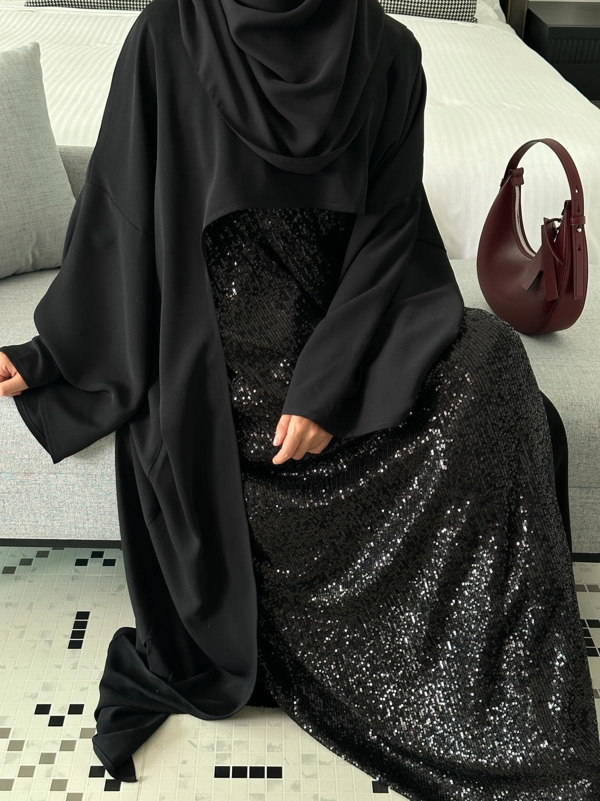 Abaya / Cape ANGELINA NOIR