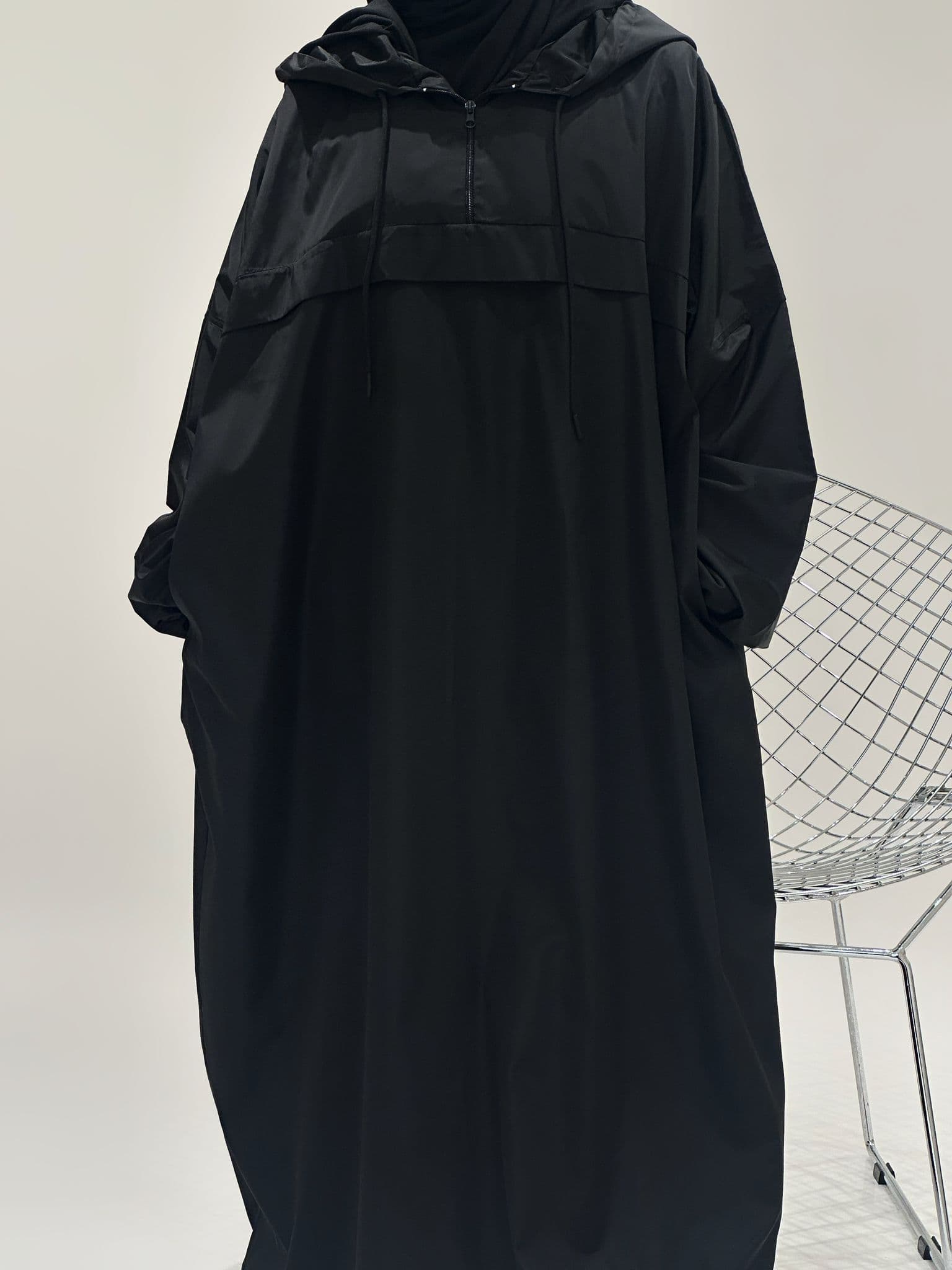 Abaya Imperméable noire