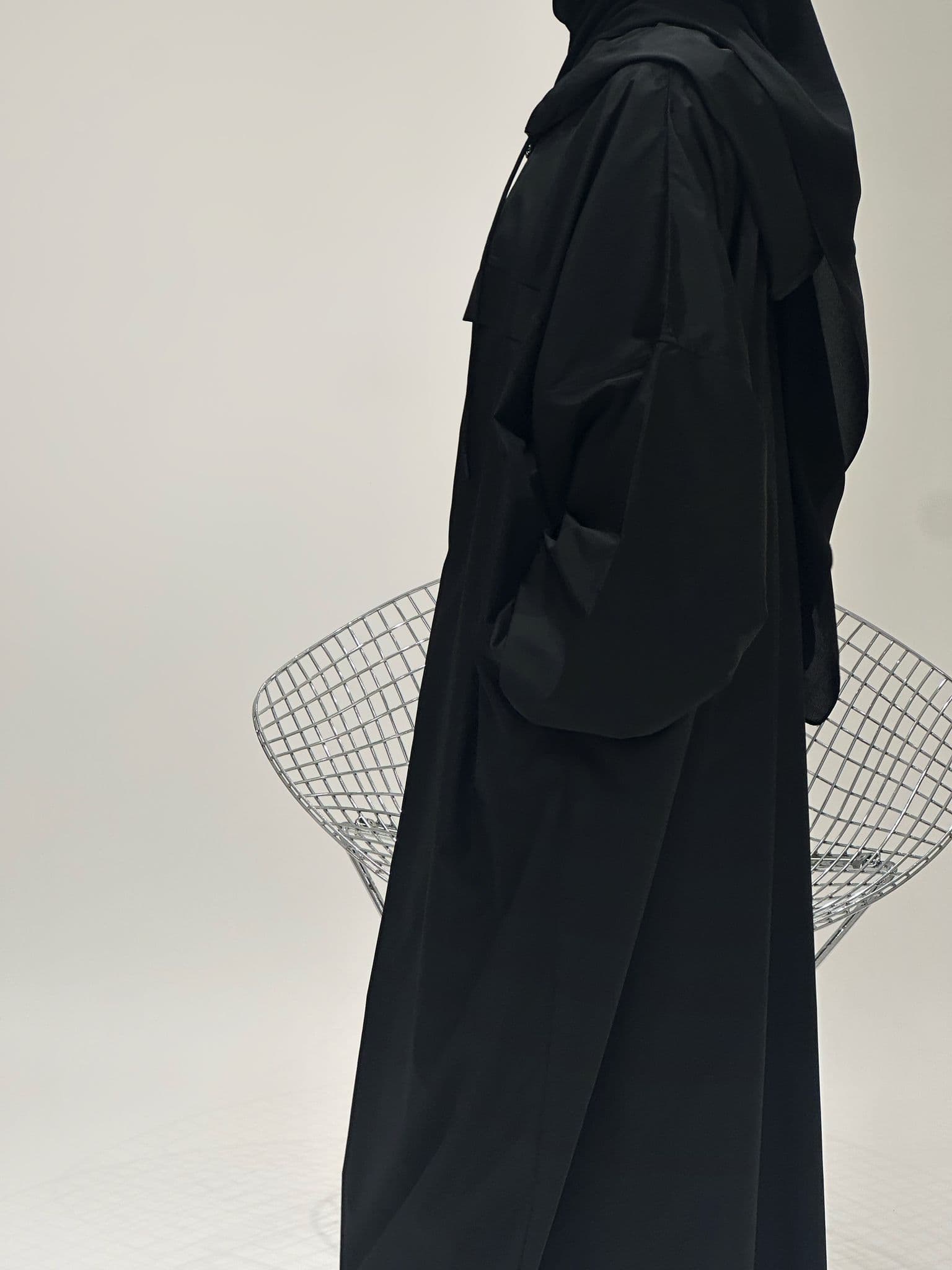 Abaya Imperméable noire