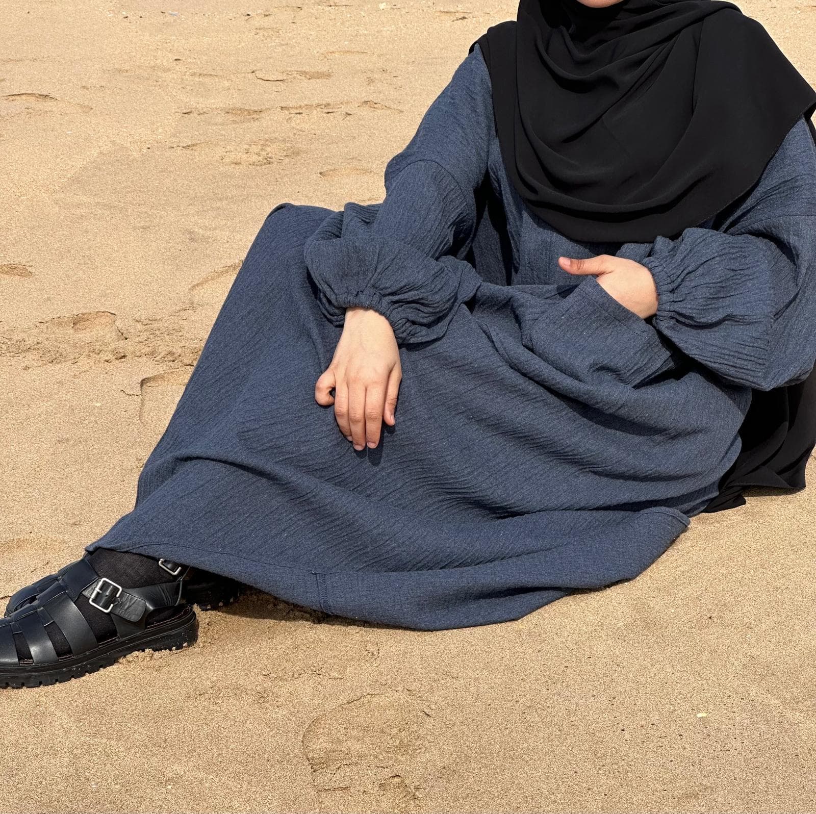 Abaya JUNDA Bleu marine