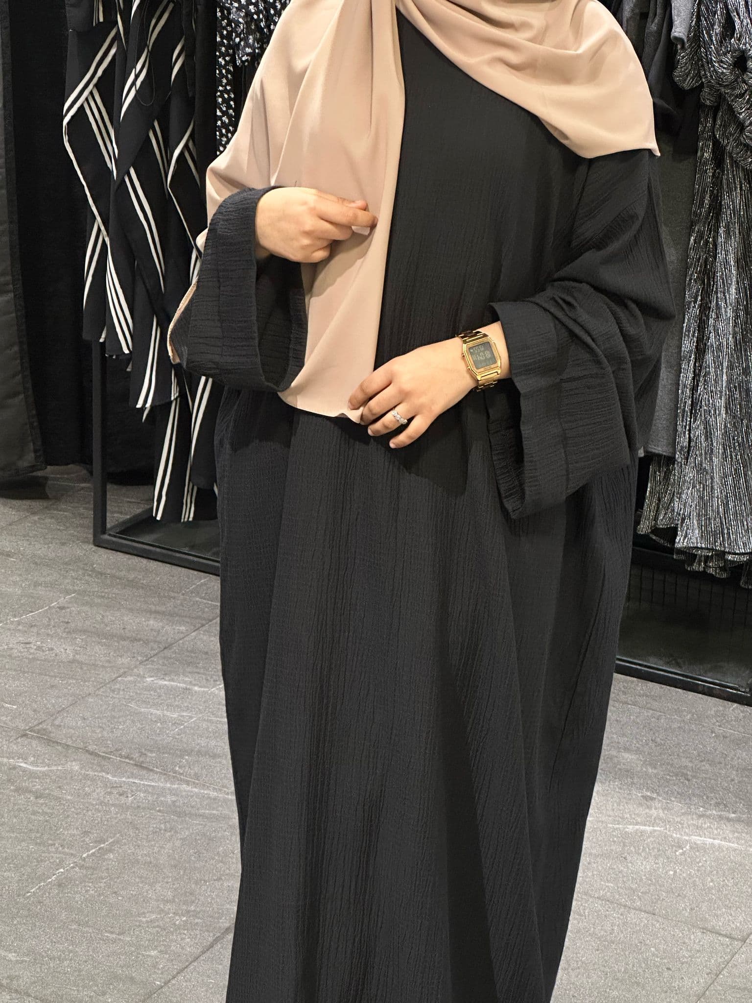ABAYA MEERA NOIR