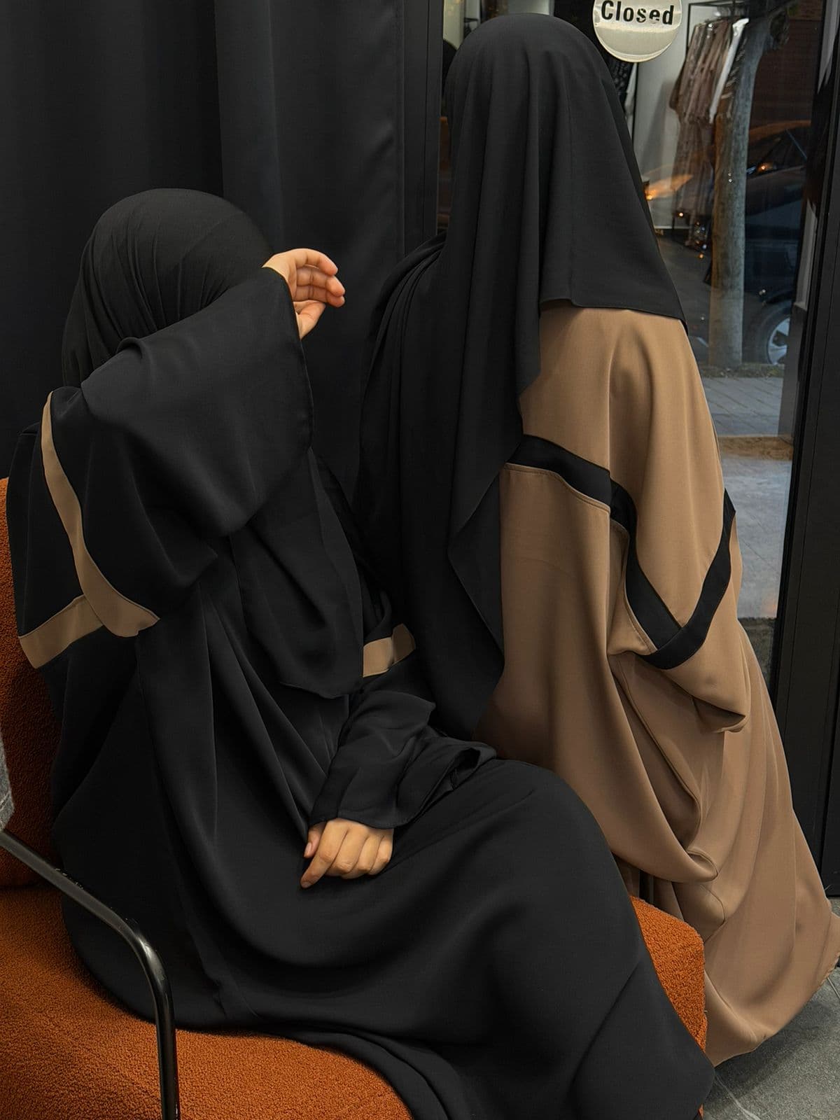 ABAYA MOUNTAIN MOKA bandes Noir