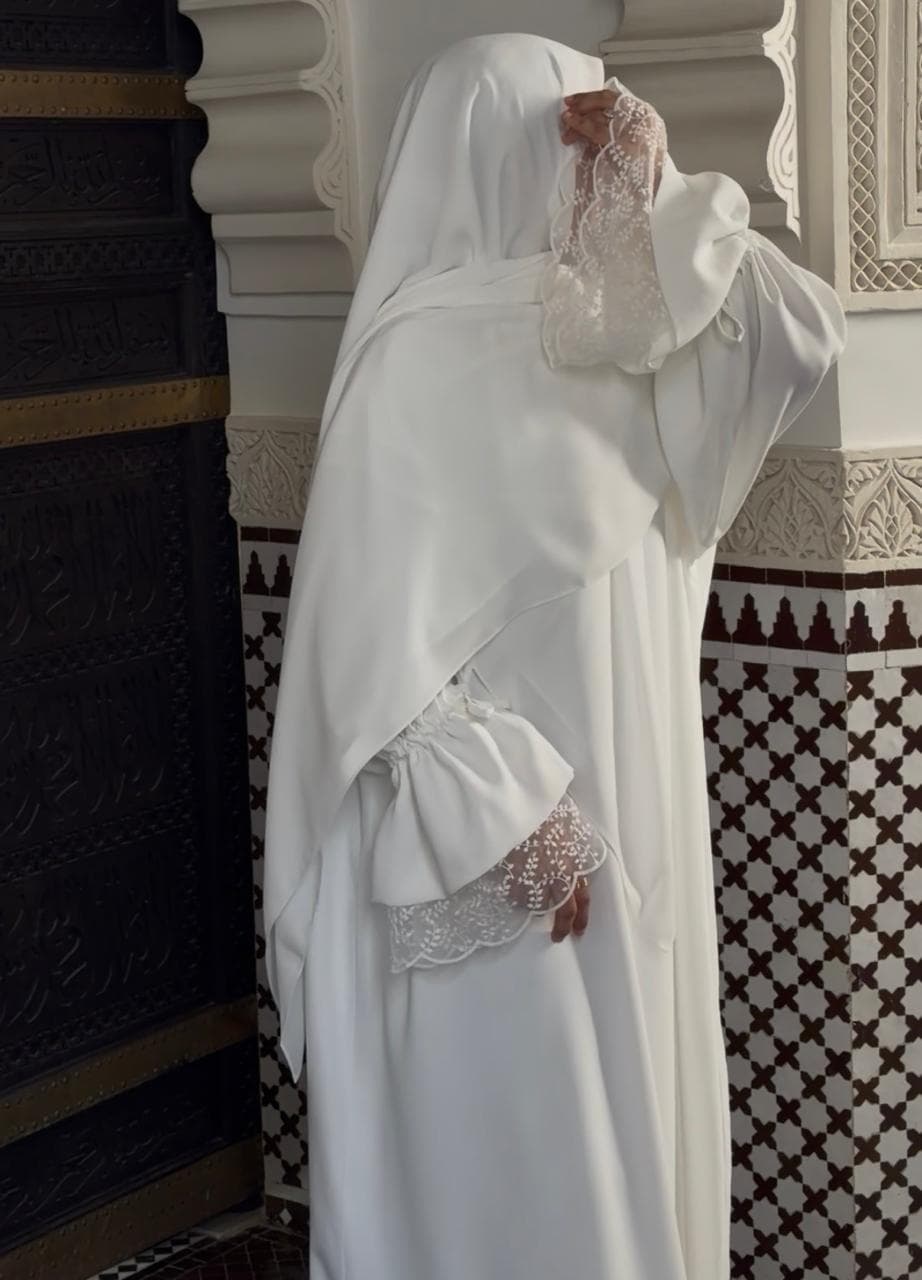 abaya NAJMA blanche