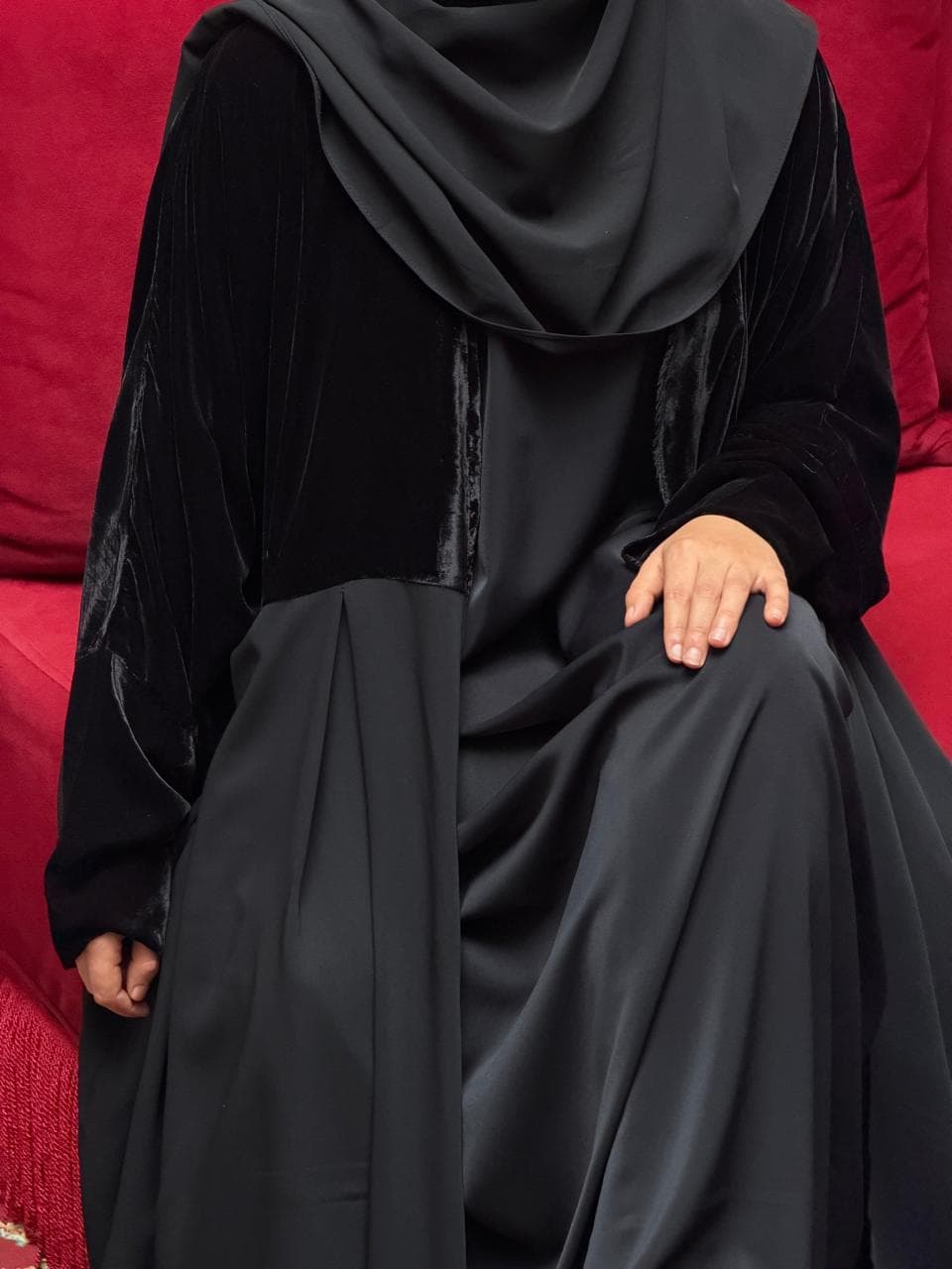 ABAYA ouverte BELYZYA velour