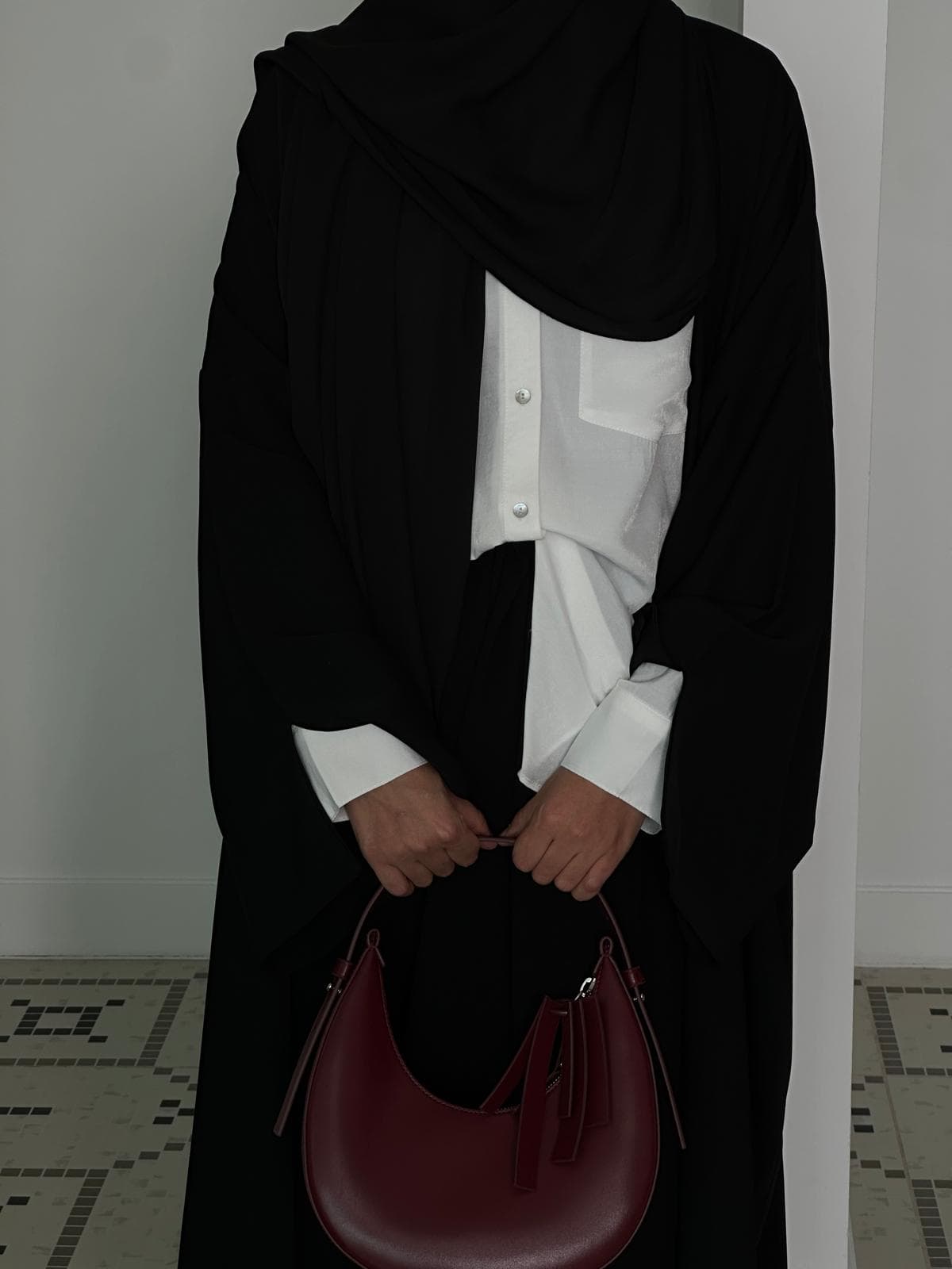 Abaya ouverte SABYL NOIR