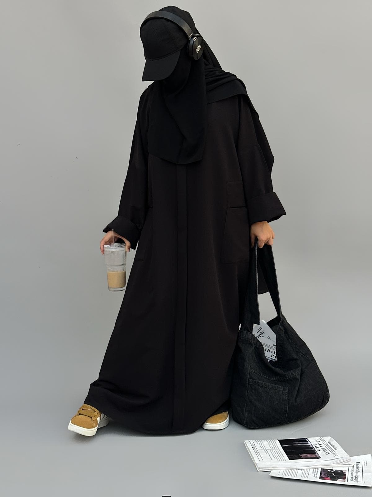 ABAYA PRADAA noir