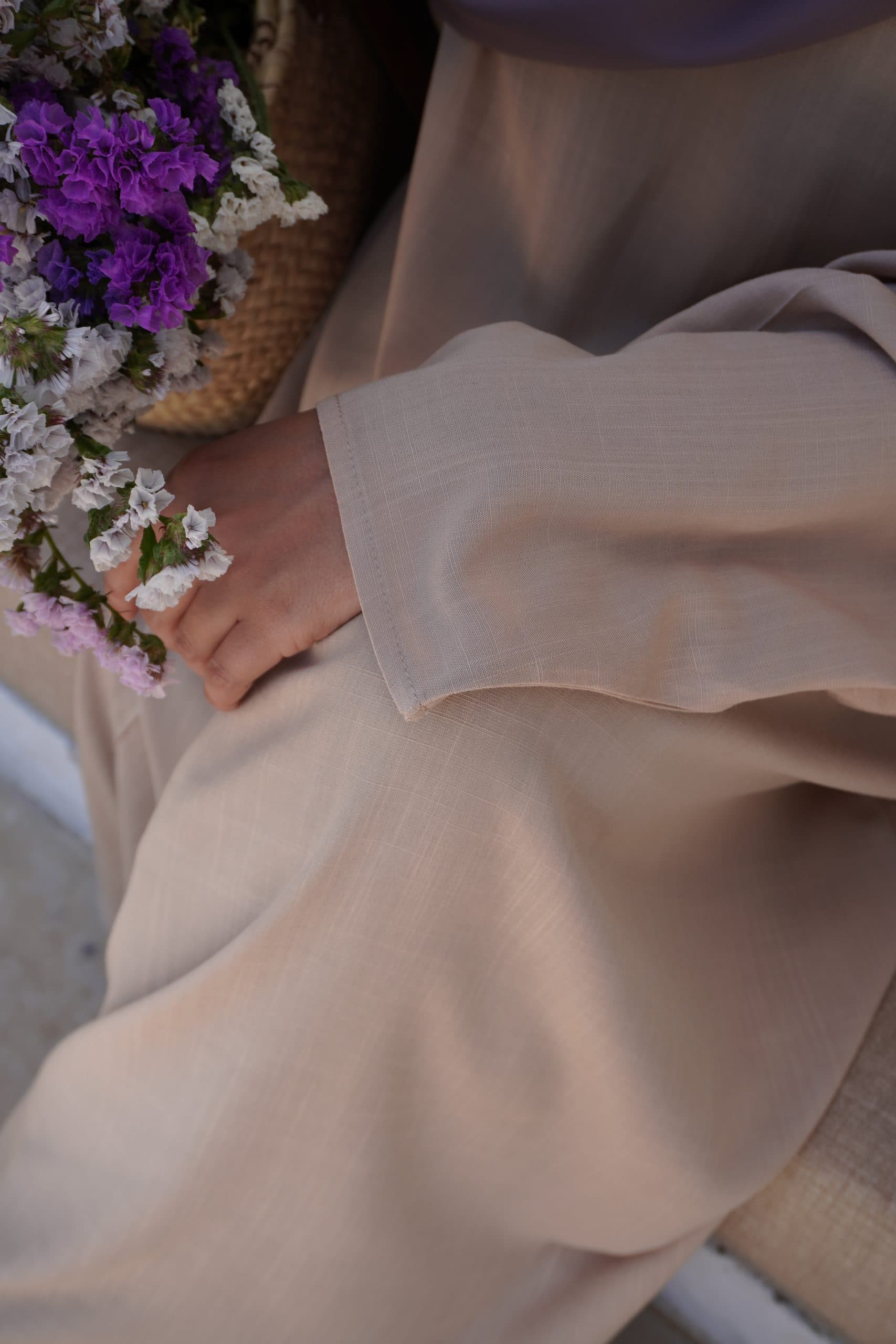ABAYA SOFT brun en lin