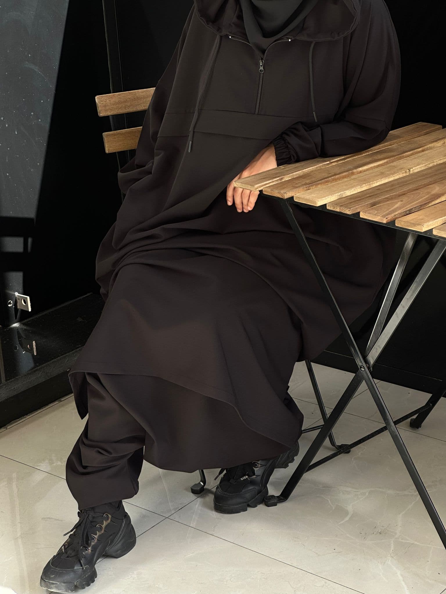 Abaya SWEAT NOIR