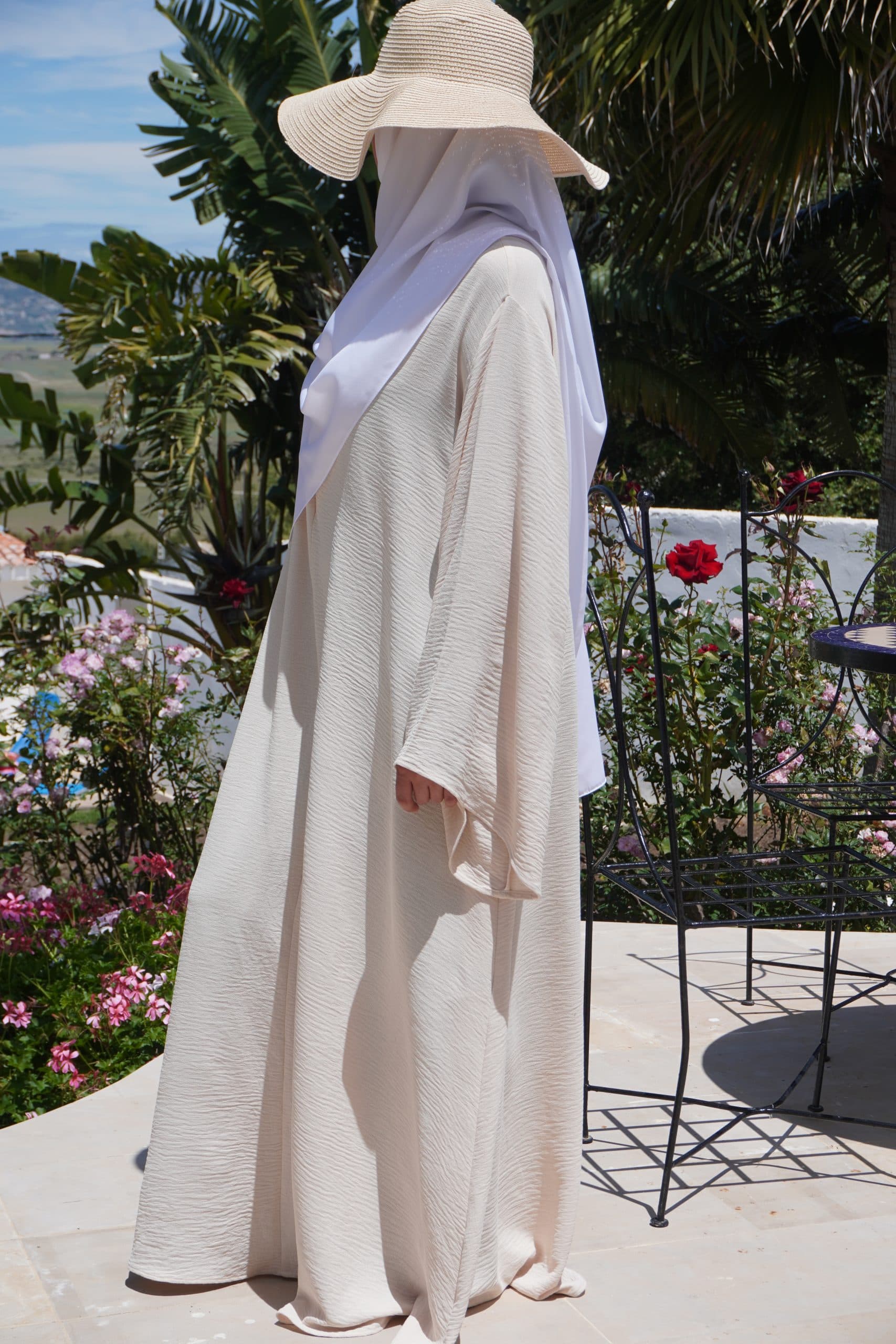 ABAYA SYLLYA COTON beige beurre