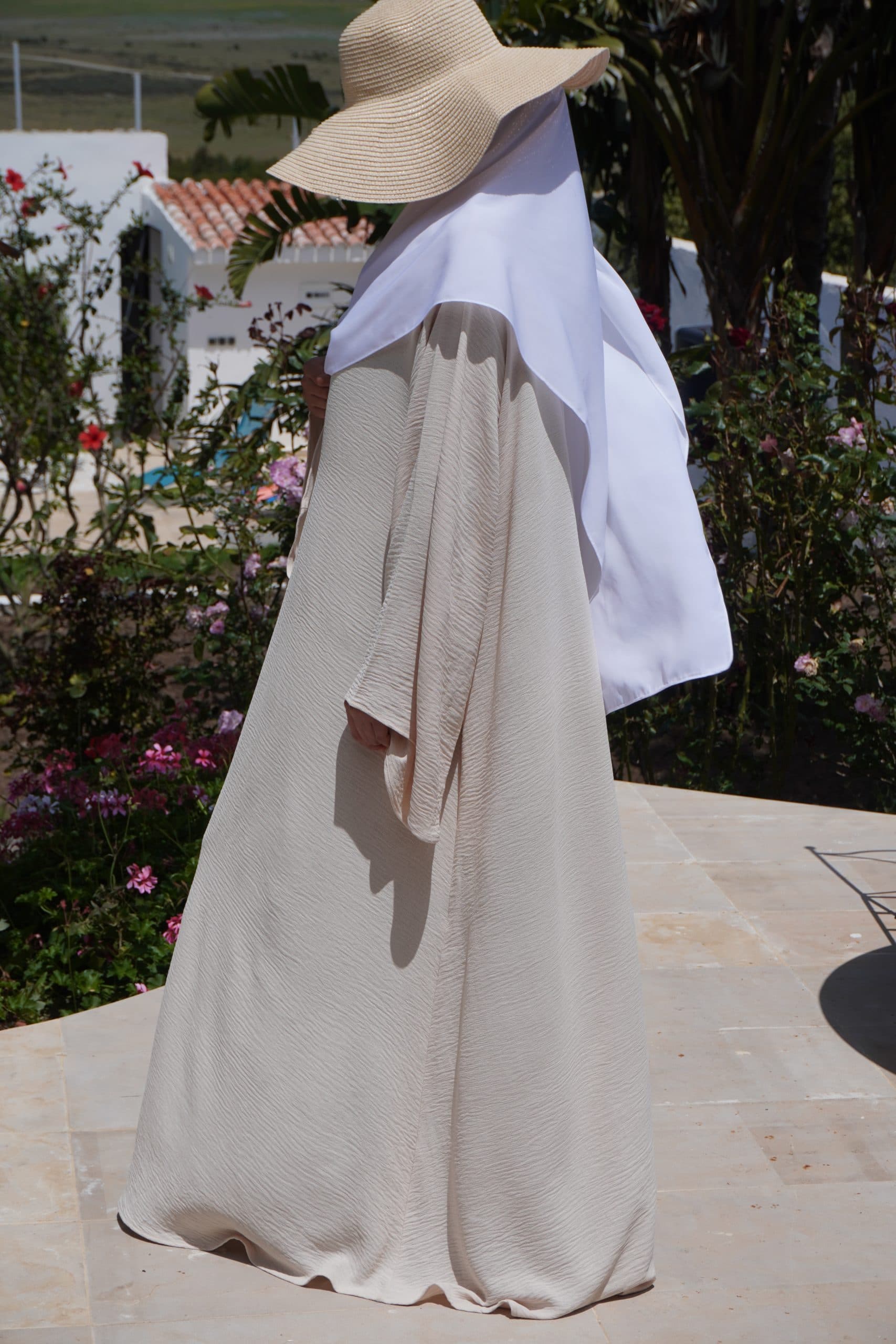 ABAYA SYLLYA COTON beige beurre