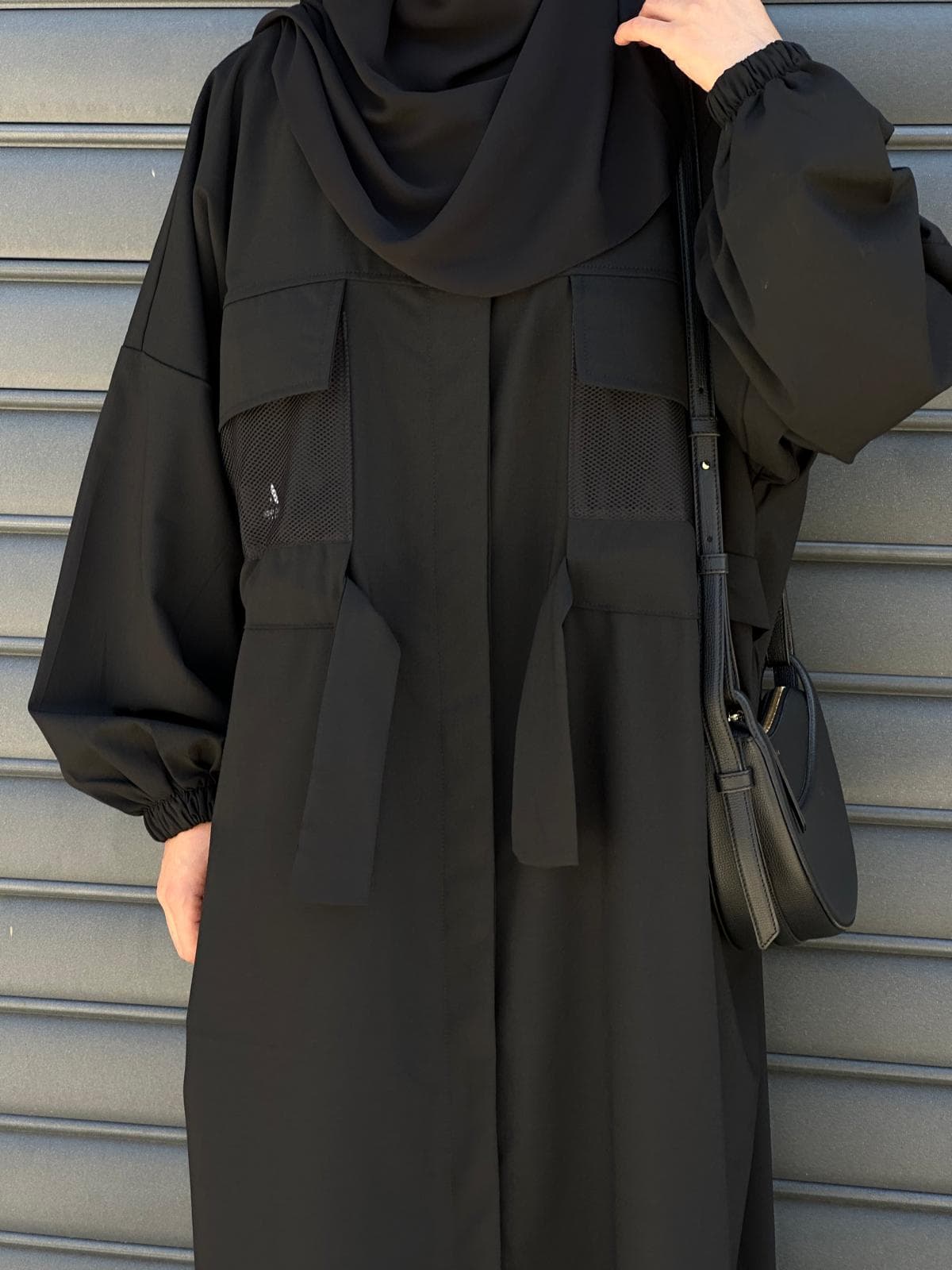 ABAYA ZAYNAB NOIR