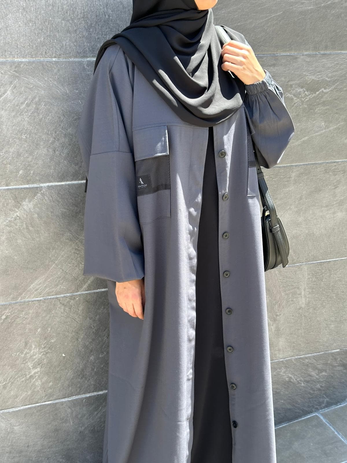 Abaya ZINEB gris