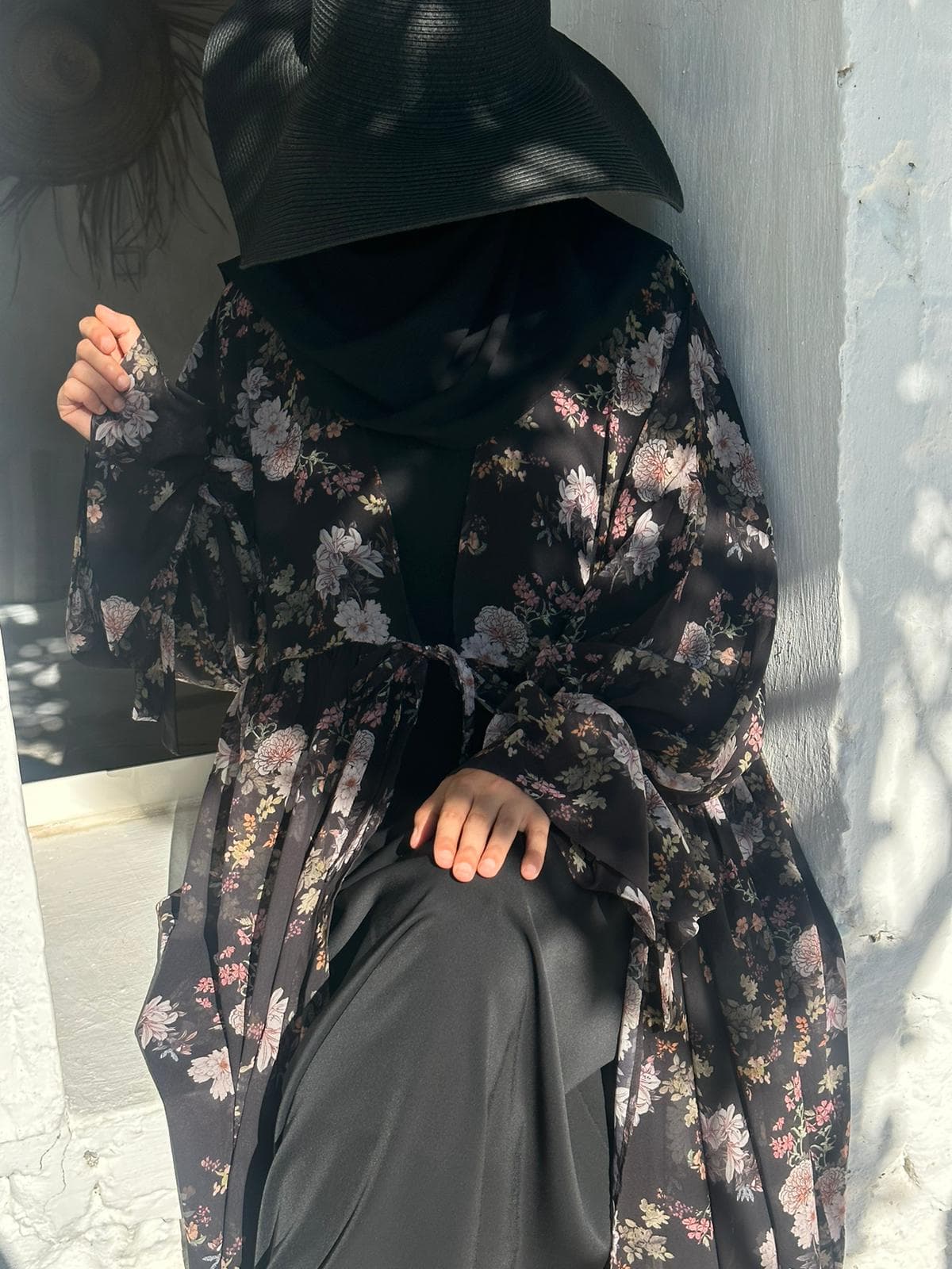 ENSEMBLE LYVYA noir fleurie