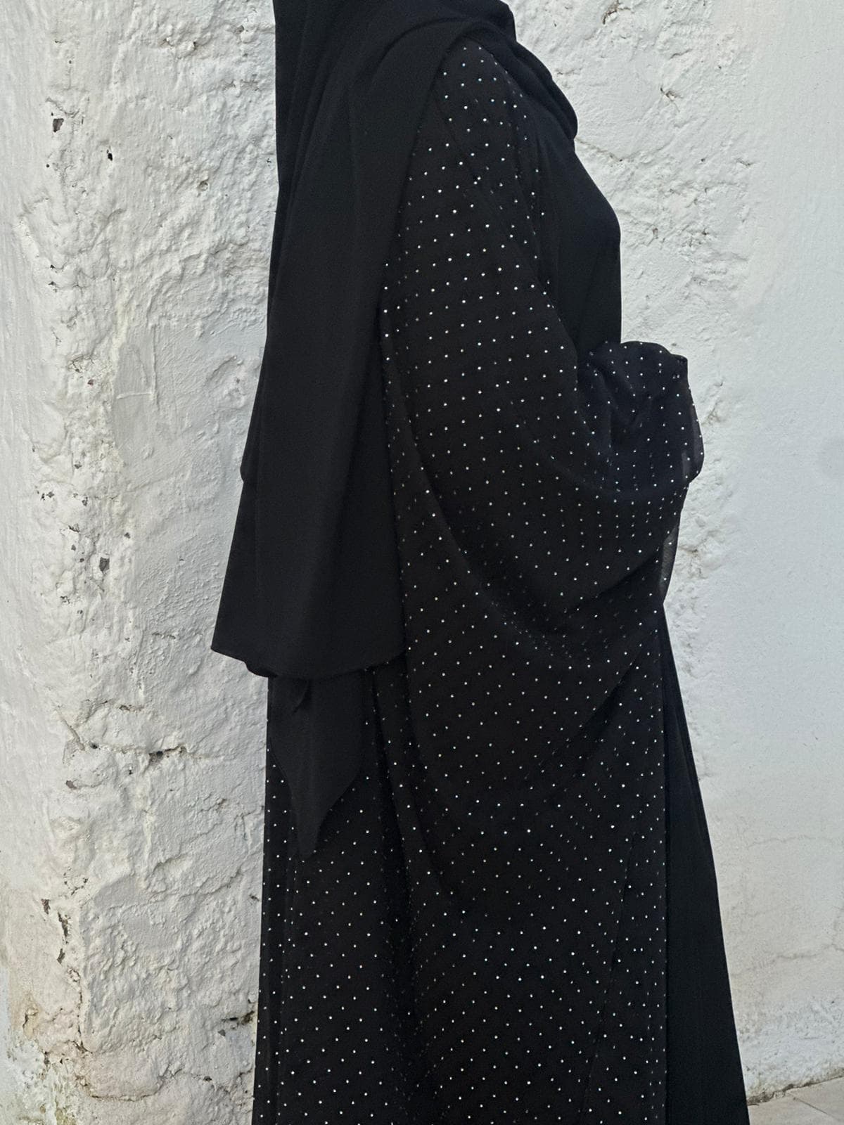 Ensemble MELYDA NOIR cristaux