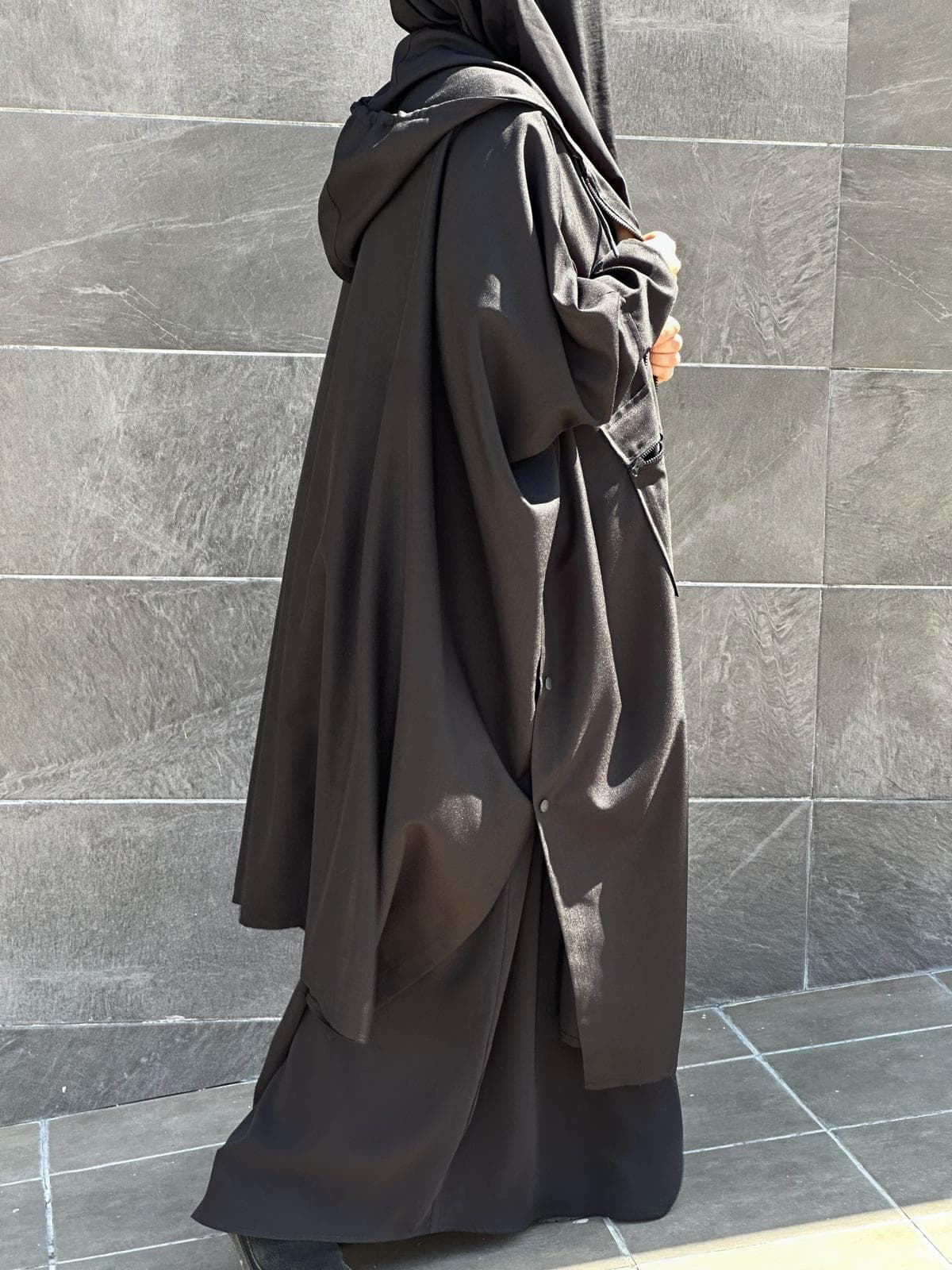 LONDON COAT LIGHT NOIR