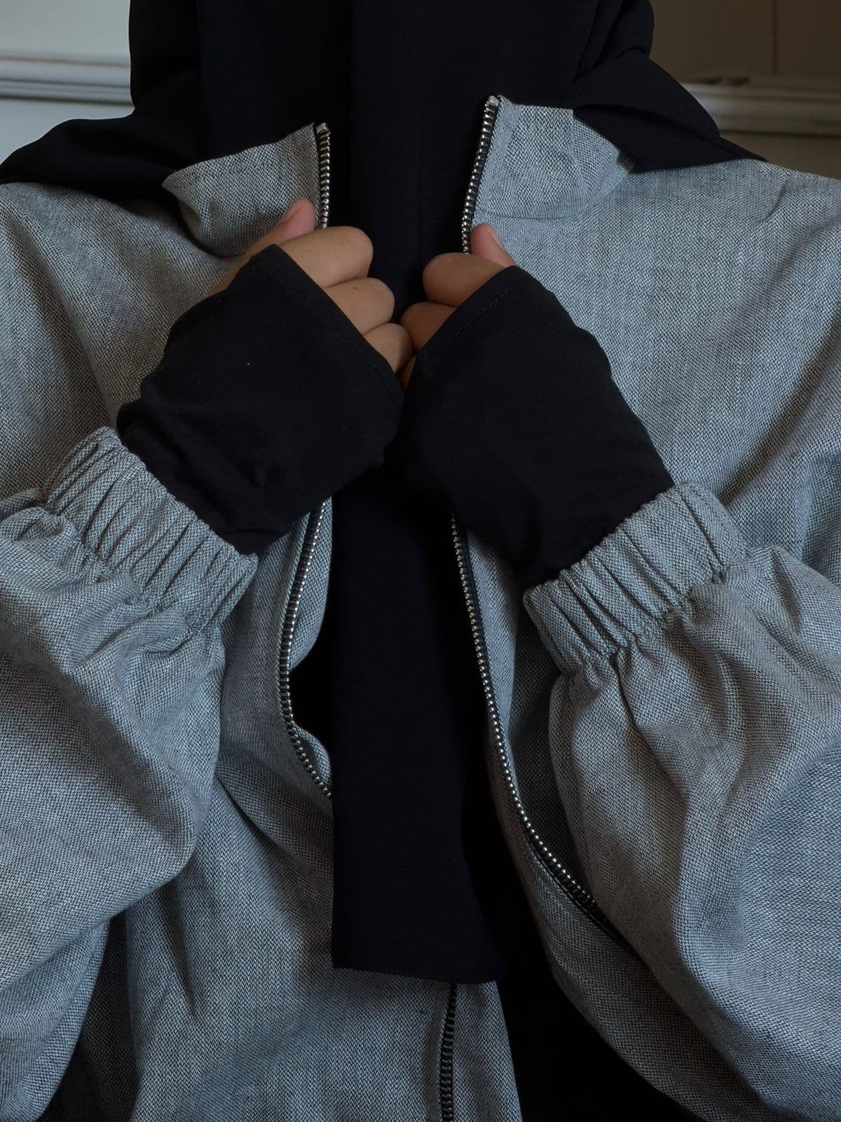 MY LITTLE JACKET gris clair