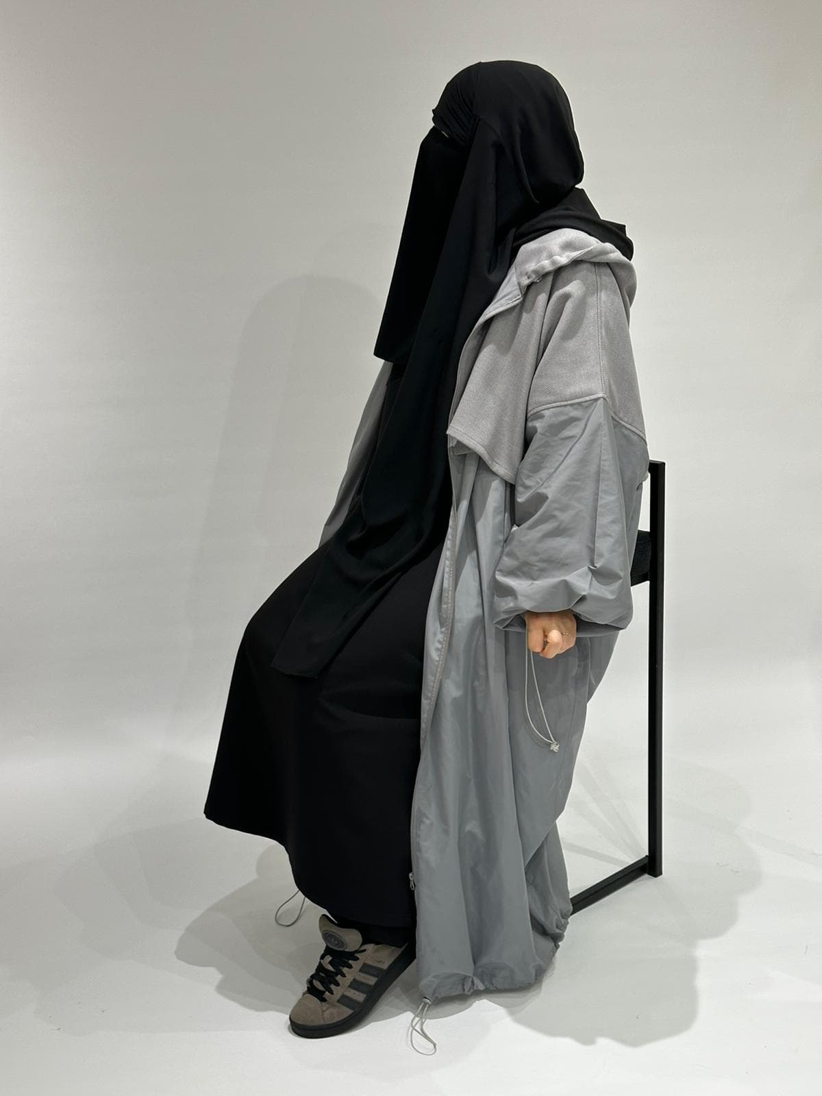 PARKA BI MATIERE GRIS