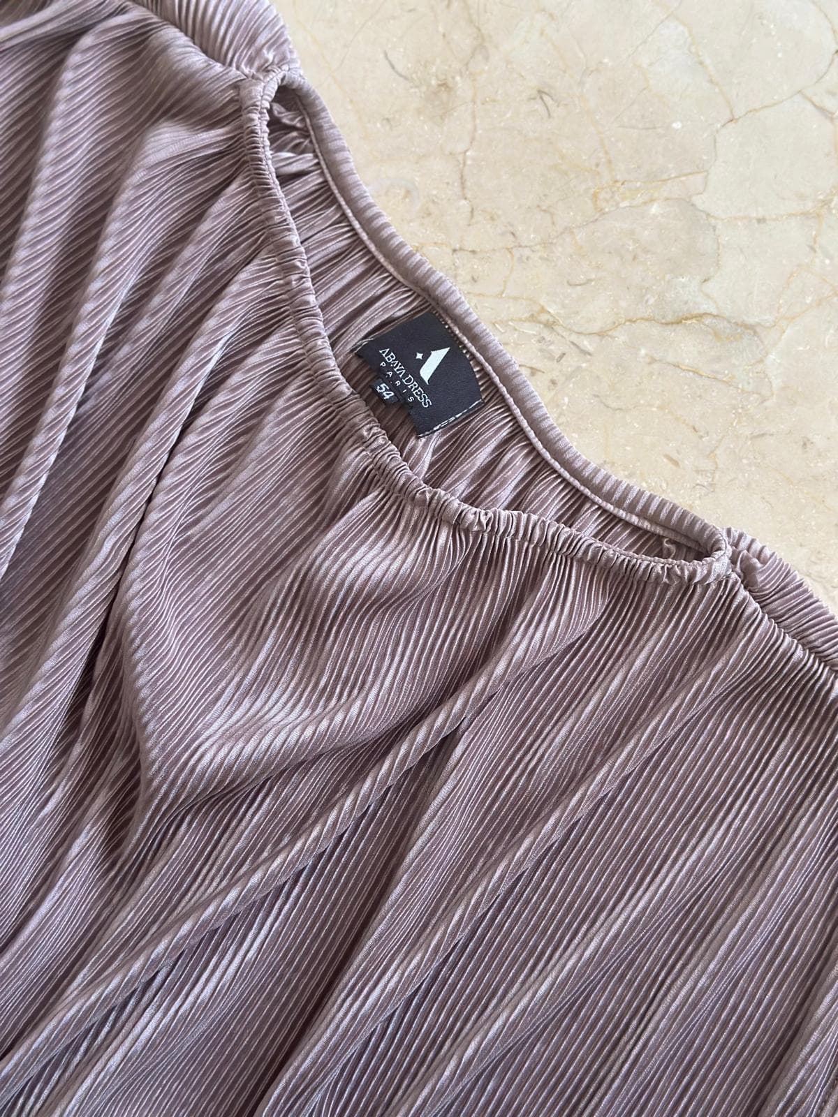 Sous abaya plissée TAUPE