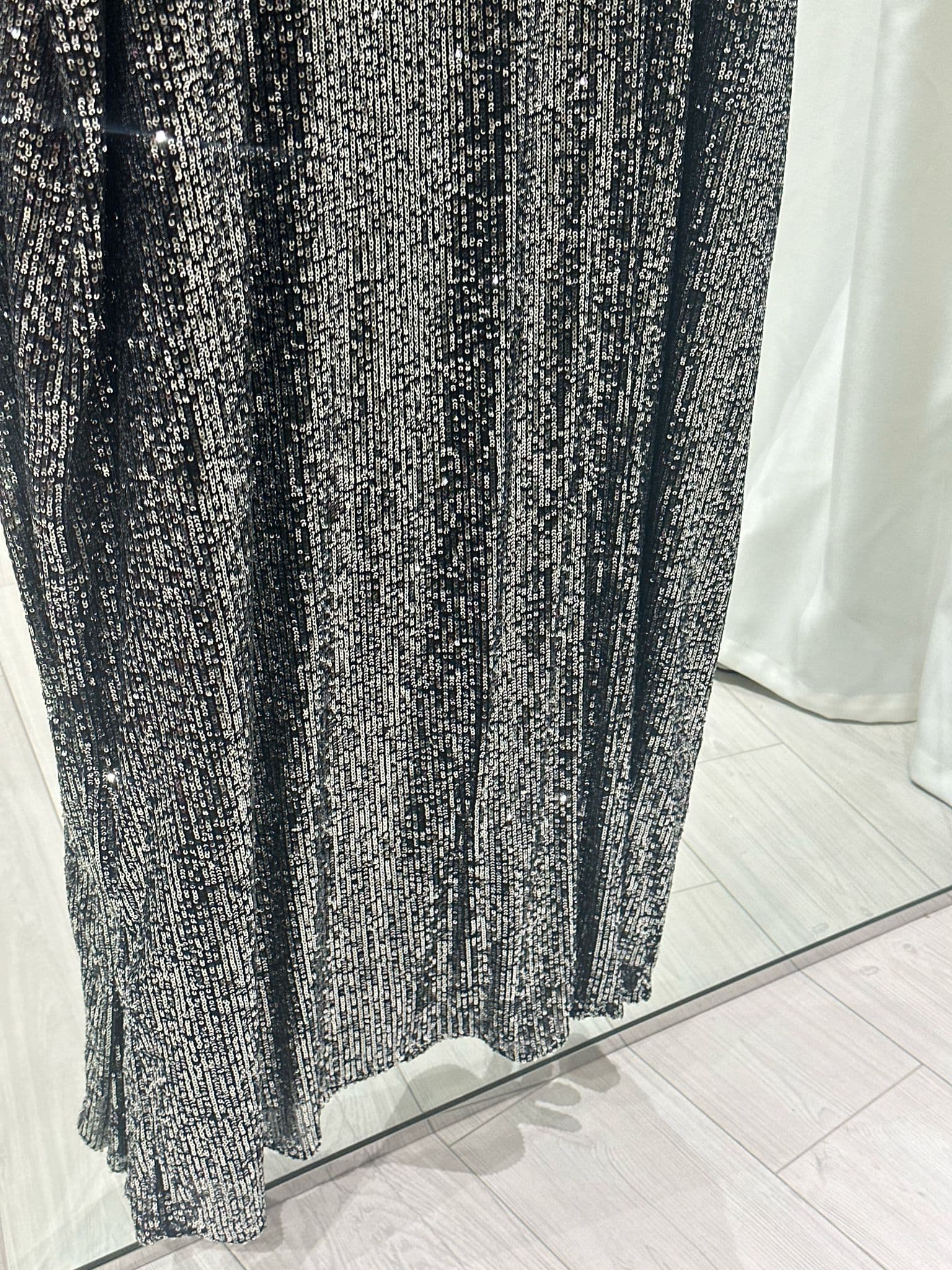 Sous abaya SEQUIN ARGENTE