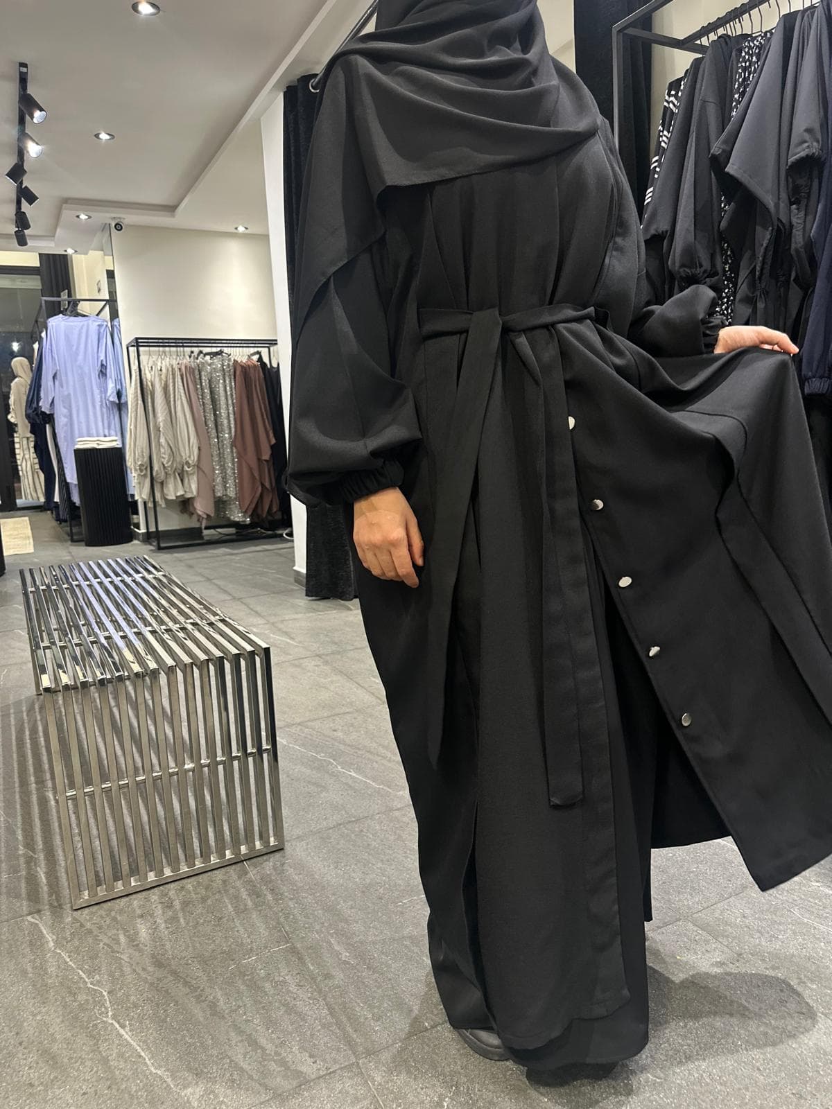VESTE Longue SOFTSHELL NOIR