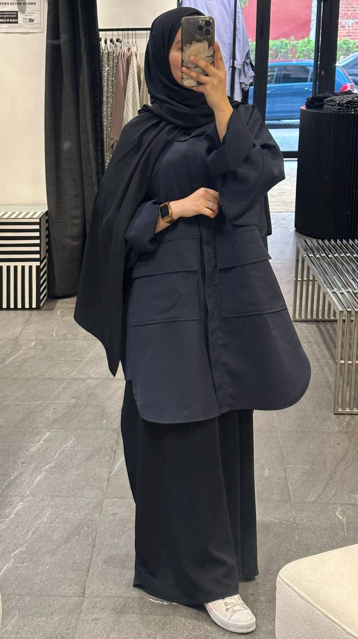VESTE SAFARI BLEU NUIT