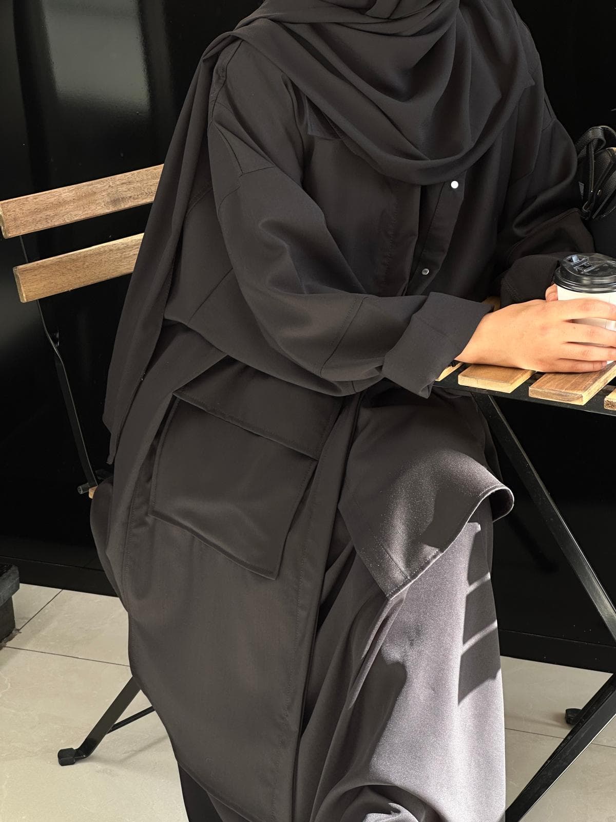 VESTE SAFARI NOIR