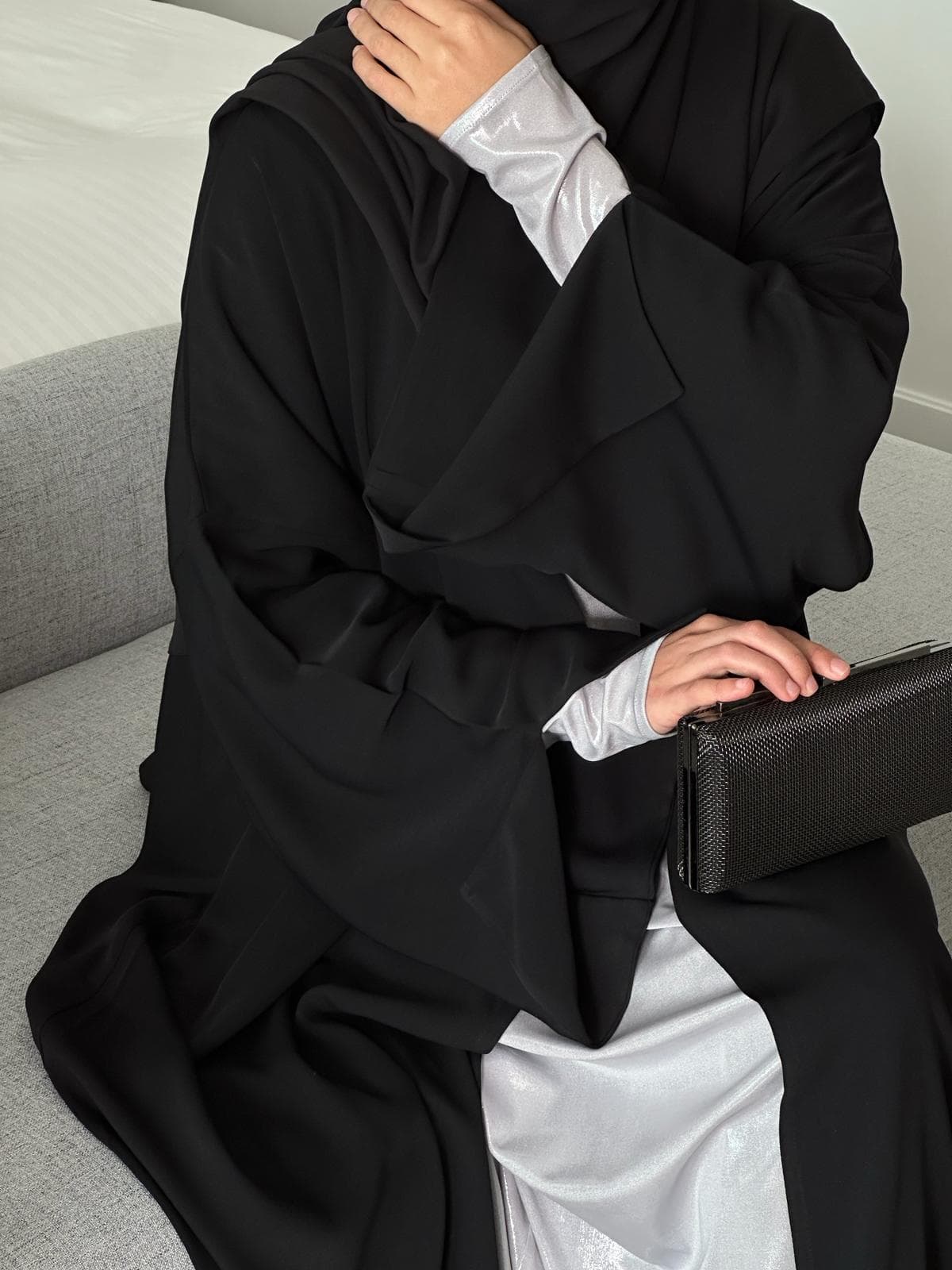 Abaya ouverte SABYL NOIR