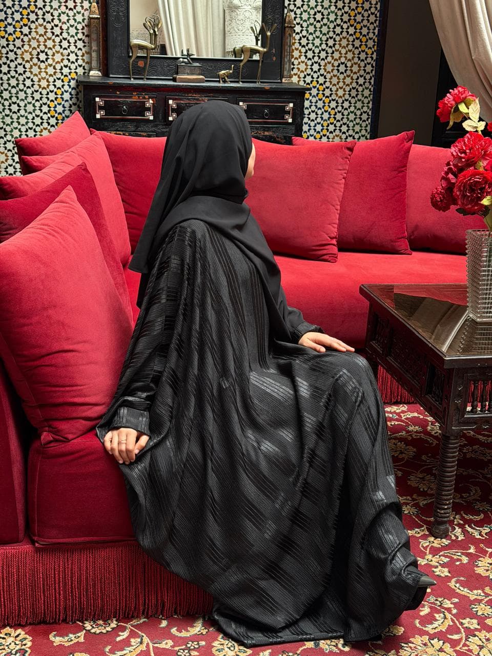 Abaya SAADYA luxe noir