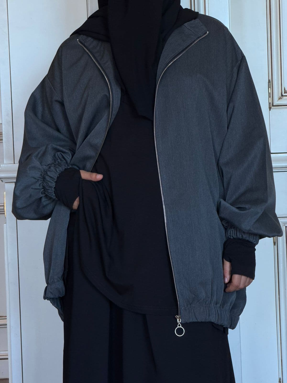 MY LITTLE JACKET effet jean foncé