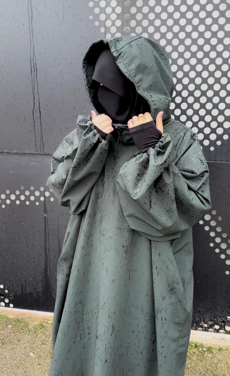 PONCHO II vert foncé imperméable