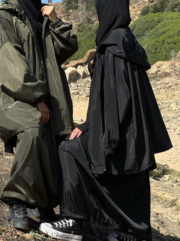 VESTE COURTE IMPERMEABLE NOIRE
